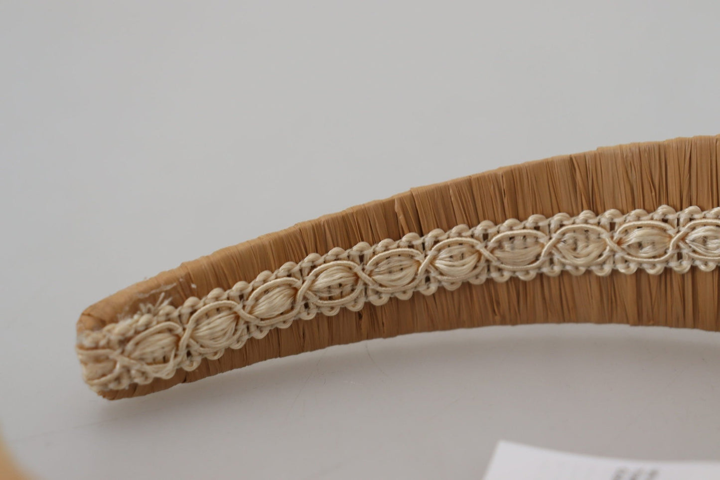 Dolce & Gabbana Exquisite Beige Viscose Diadem Headband - Sandy Store ByNet