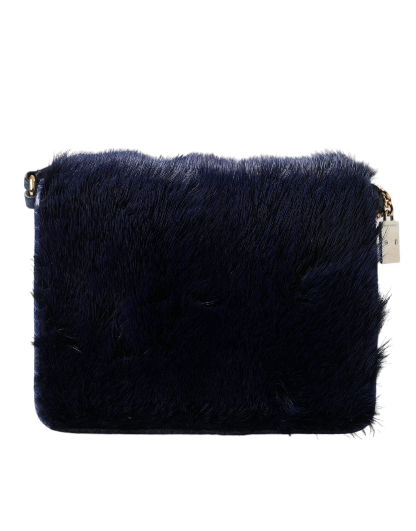 Dolce & Gabbana Exquisite Blue Mink Fur Shoulder Bag - Sandy Store ByNet
