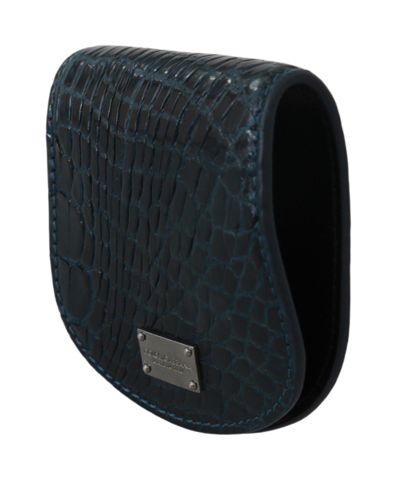 Dolce & Gabbana Exquisite Dark Blue Coin Case Wallet - Sandy Store ByNet