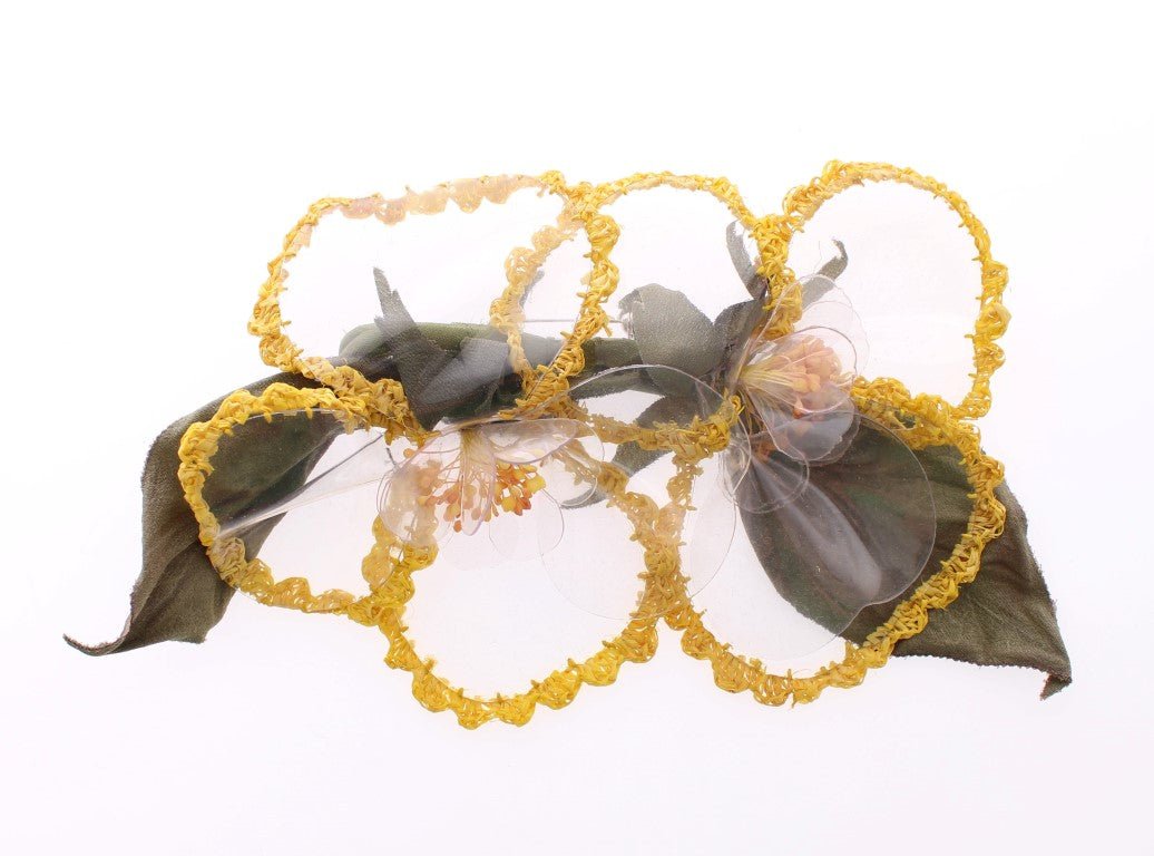 Dolce & Gabbana Exquisite Handmade Floral Silk Brooch - Sandy Store ByNet
