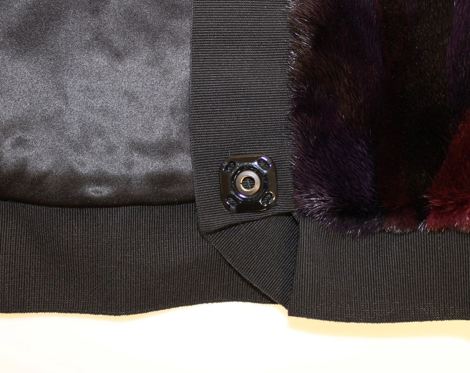 Dolce & Gabbana Exquisite Purple MINK Fur Scarf Wrap - Sandy Store ByNet