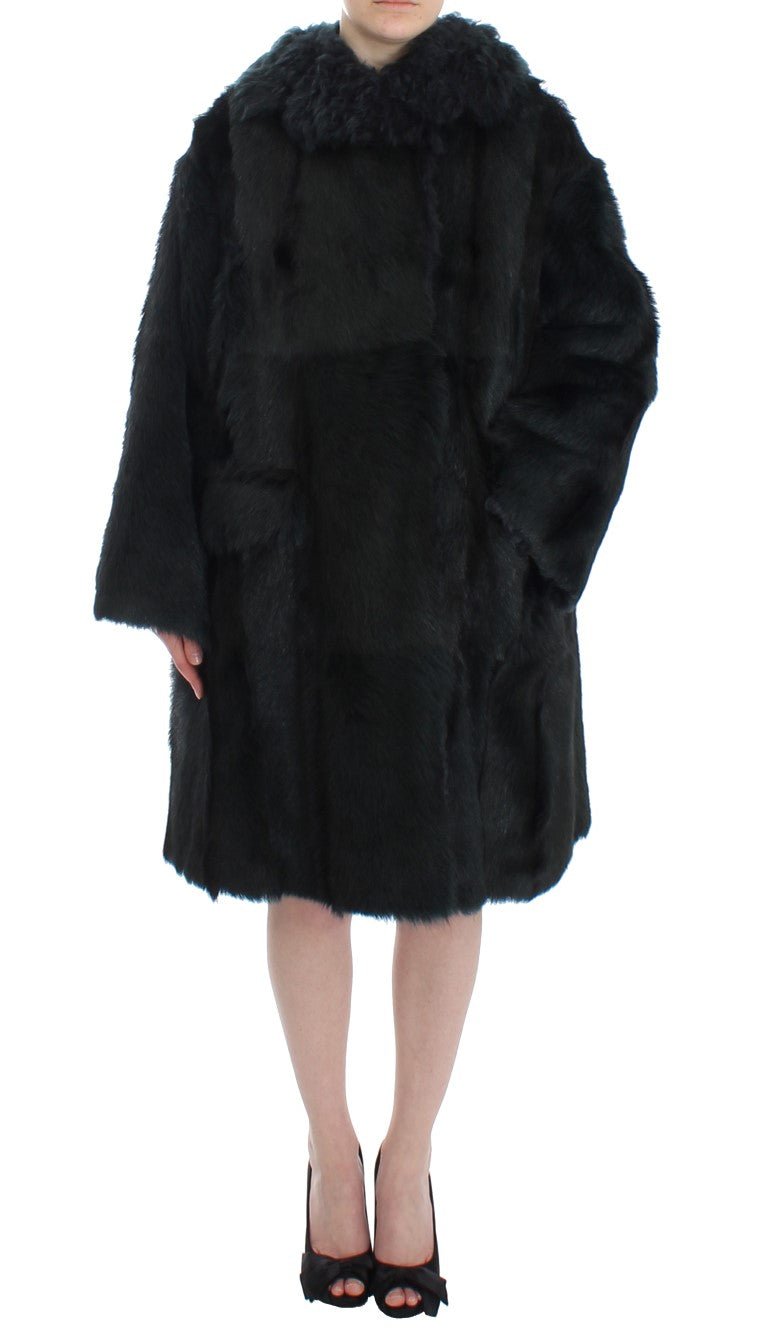 Dolce & Gabbana Exquisite Shearling Coat Jacket - Sandy Store ByNet