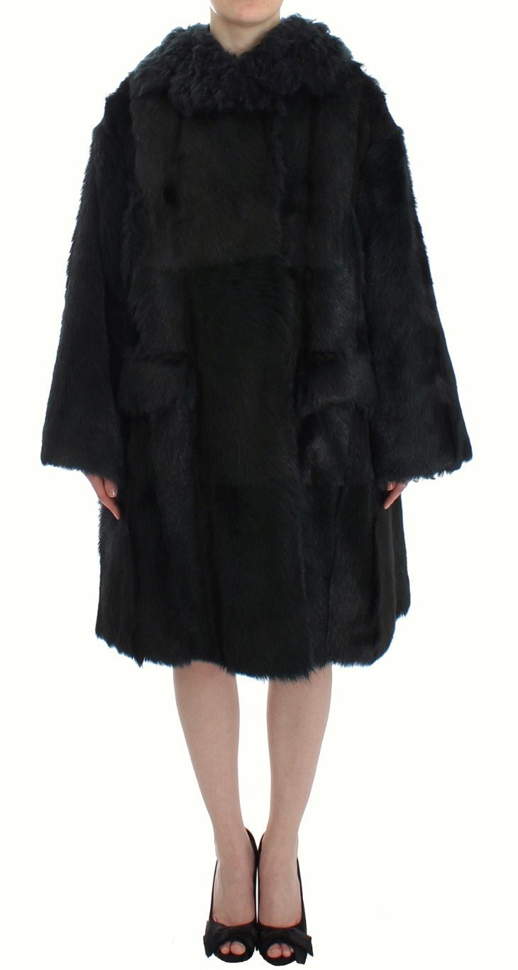 Dolce & Gabbana Exquisite Shearling Coat Jacket - Sandy Store ByNet
