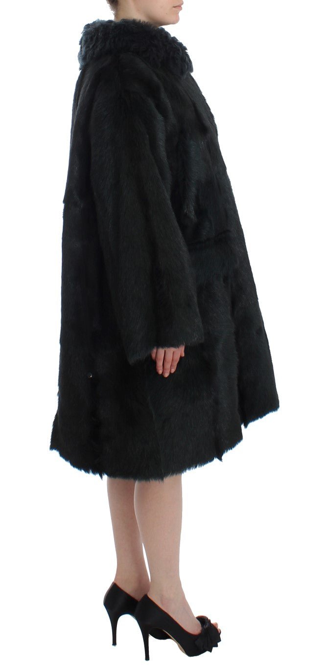 Dolce & Gabbana Exquisite Shearling Coat Jacket - Sandy Store ByNet