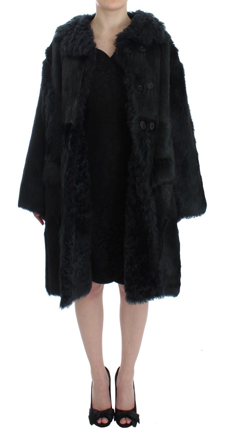 Dolce & Gabbana Exquisite Shearling Coat Jacket - Sandy Store ByNet