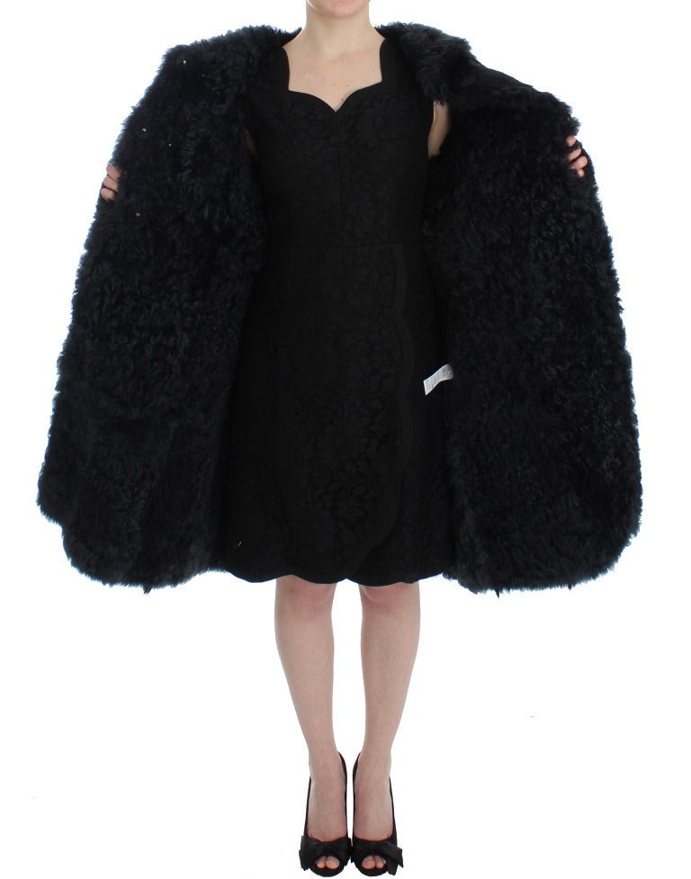Dolce & Gabbana Exquisite Shearling Coat Jacket - Sandy Store ByNet