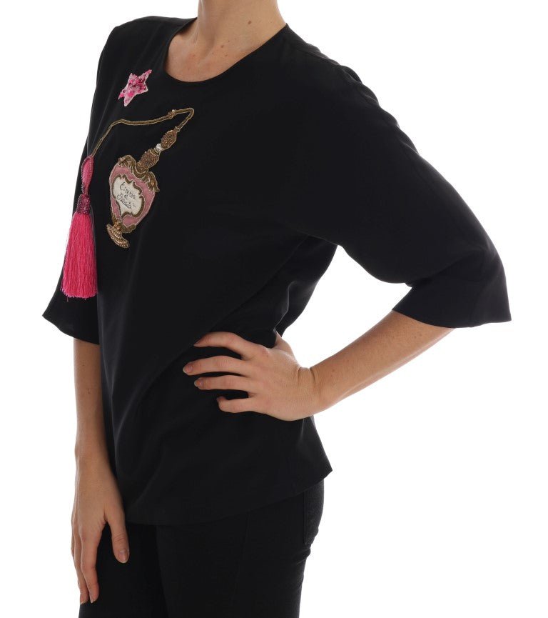 Dolce & Gabbana Fairy Tale Embroidered Silk Blouse - Sandy Store ByNet