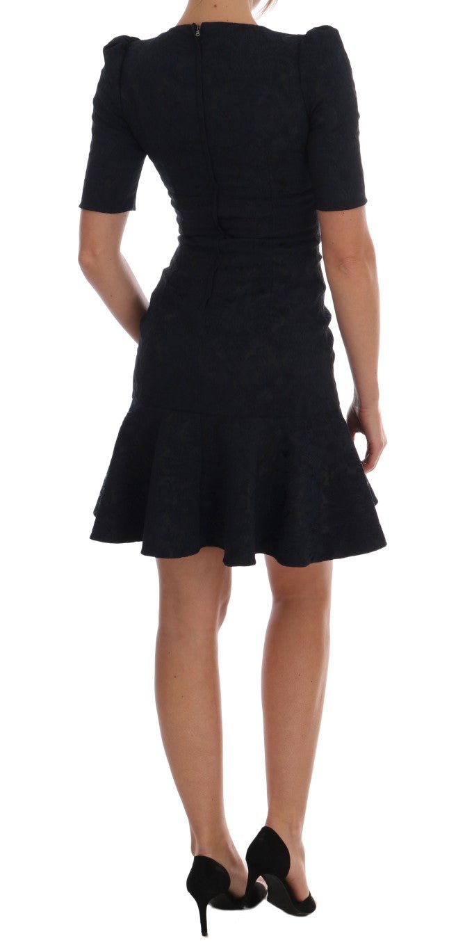 Dolce & Gabbana Floral Brocade Mini Flare Dress - Sandy Store ByNet