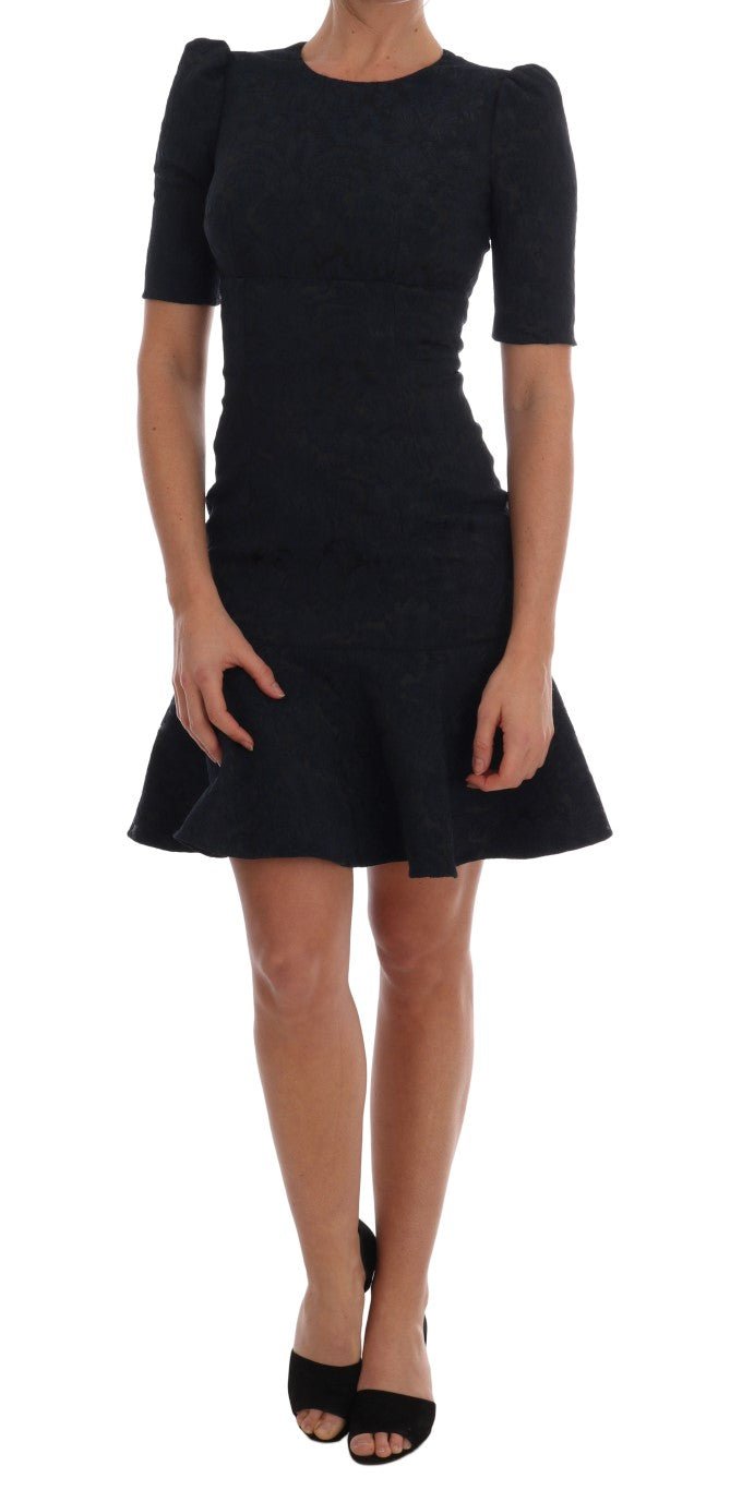 Dolce & Gabbana Floral Brocade Mini Flare Dress - Sandy Store ByNet