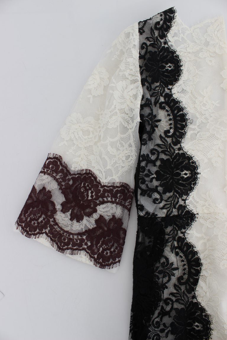 Dolce & Gabbana Floral Lace Silk Blend Maxi Dress - Sandy Store ByNet