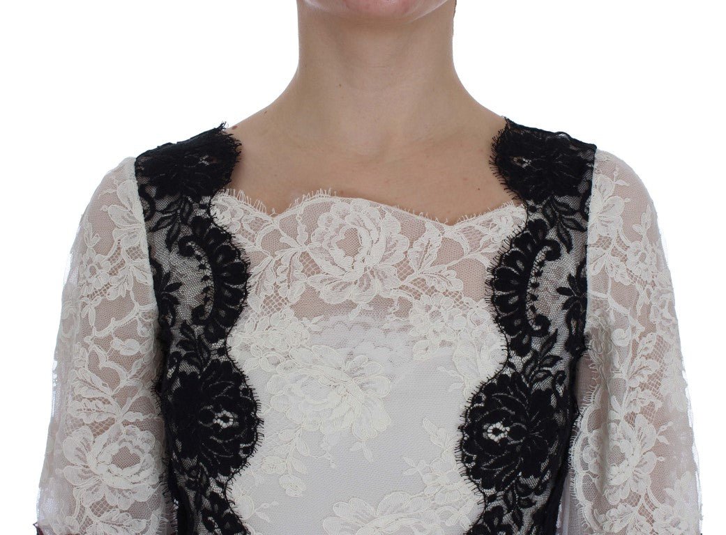 Dolce & Gabbana Floral Lace Silk Blend Maxi Dress - Sandy Store ByNet