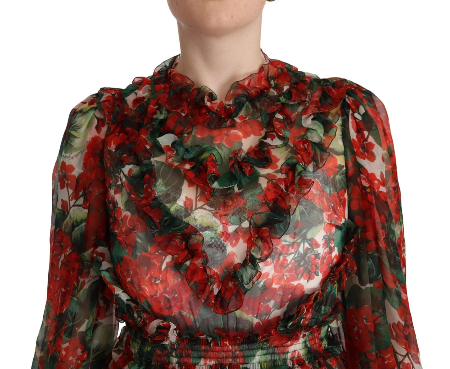 Dolce & Gabbana Floral Silk Mini Knee High Dress - Sandy Store ByNet