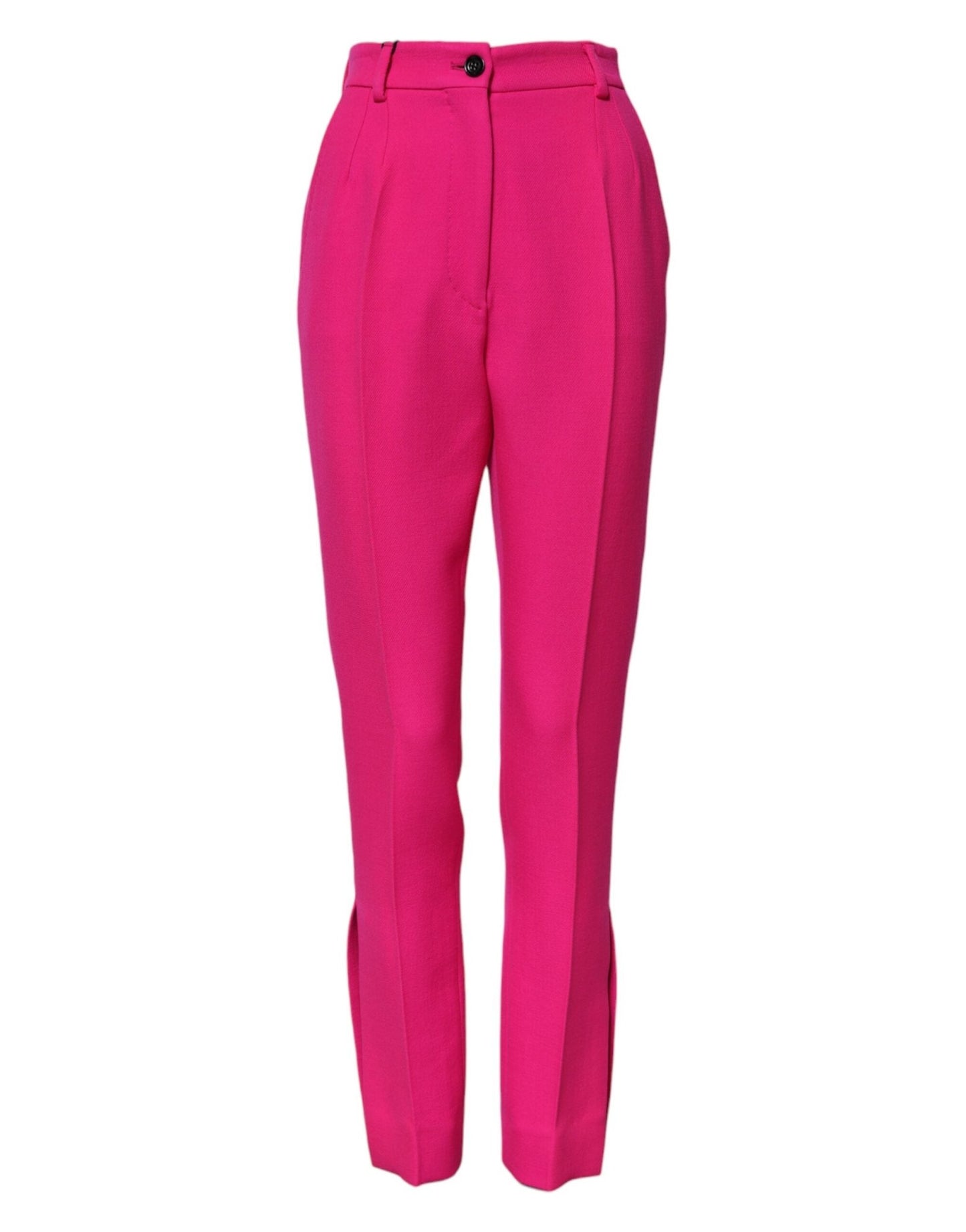 Dolce & Gabbana Fuchsia Pink HighWaist Tapered Trouser Pants – IT38 | XS par Dolce & Gabbana | Disponible sur Sandy Store ByNet
