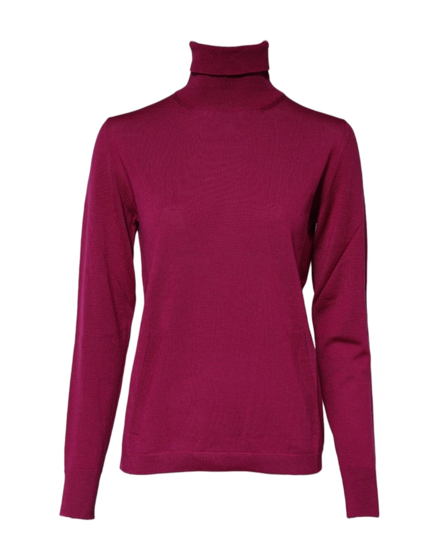 Dolce & Gabbana Fuchsia Wool Long Sleeves Turtleneck Sweater – IT42|M par Dolce & Gabbana | Disponible sur Sandy Store ByNet