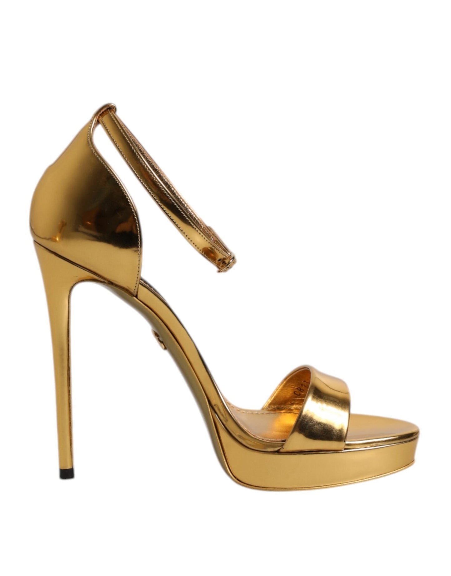 Dolce & Gabbana Gold Leather Platform Keira Sandals Shoes – EU37/US6.5 par Dolce & Gabbana | Disponible sur Sandy Store ByNet