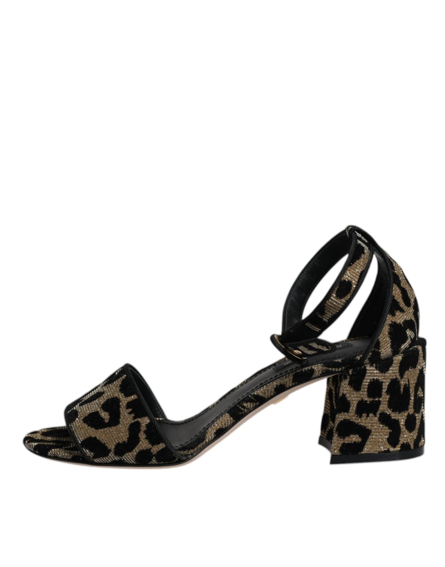 Dolce & Gabbana Gold Leopard Ankle Strap Heels Sandals Shoes – EU36.5/US6 par Dolce & Gabbana | Disponible sur Sandy Store ByNet