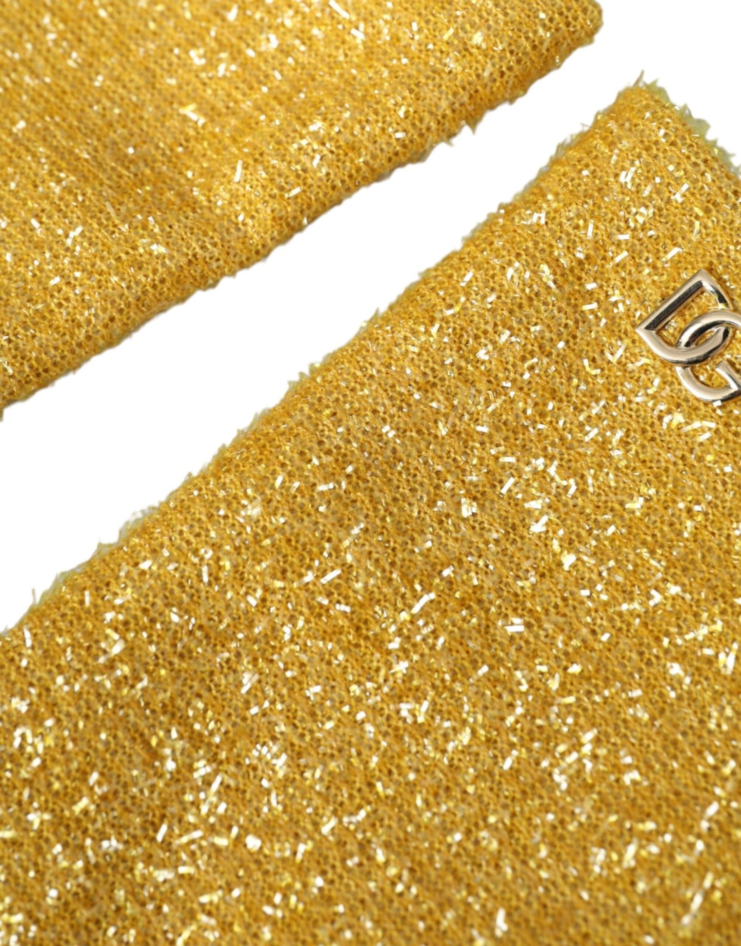Dolce & Gabbana Gold Lurex Fantasia Mid Arm Length Gloves - Sandy Store ByNet