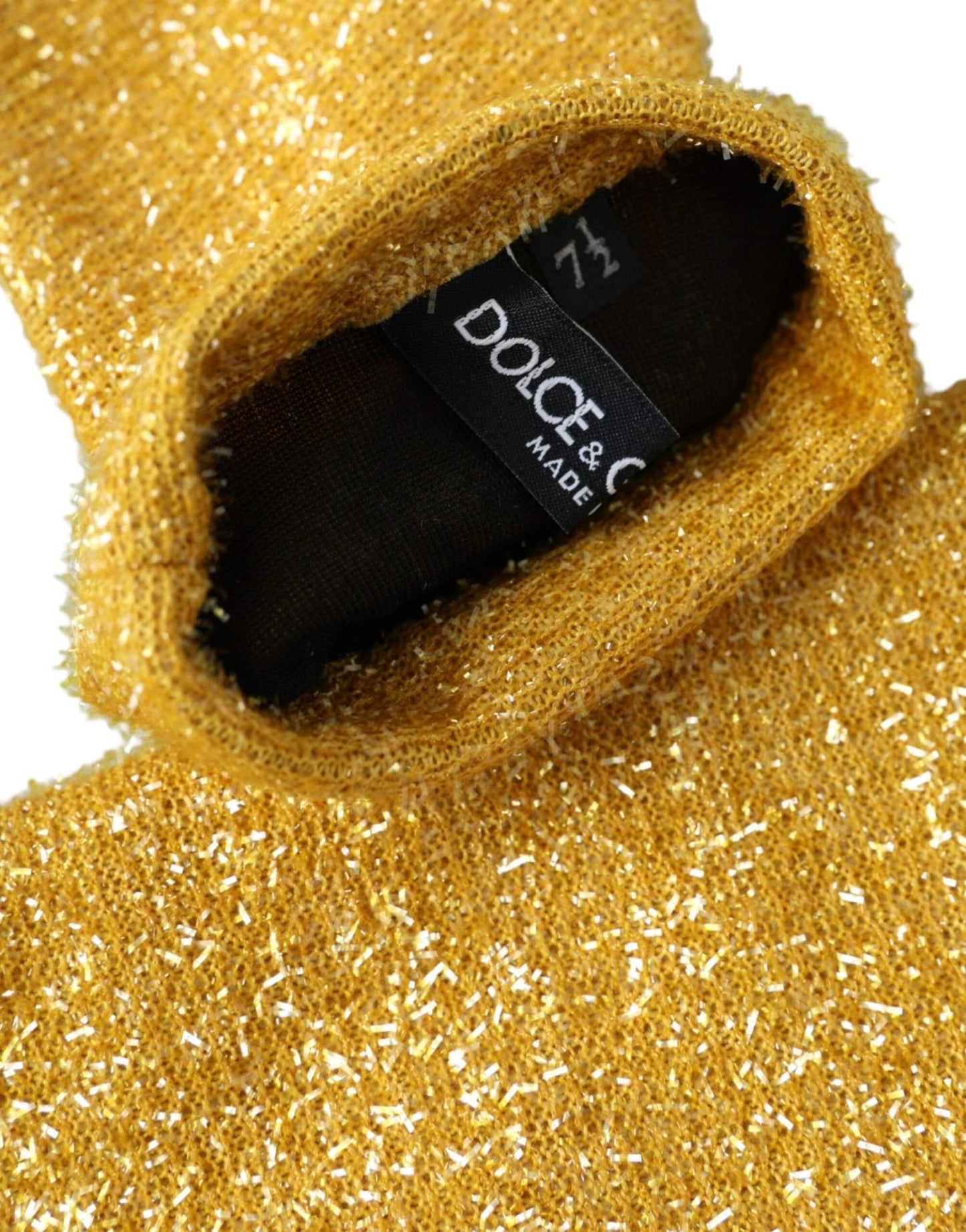 Dolce & Gabbana Gold Lurex Fantasia Mid Arm Length Gloves - Sandy Store ByNet
