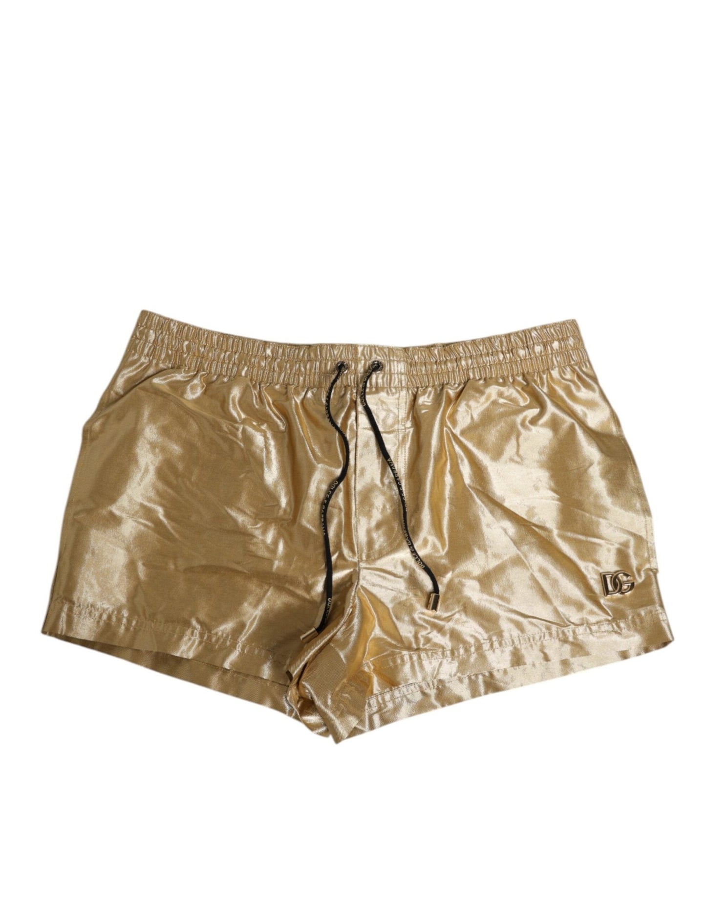 Dolce & Gabbana Gold Metallic Beachwear Men Boxer Short Swimwear – IT3 | XS par Dolce & Gabbana | Disponible sur Sandy Store ByNet
