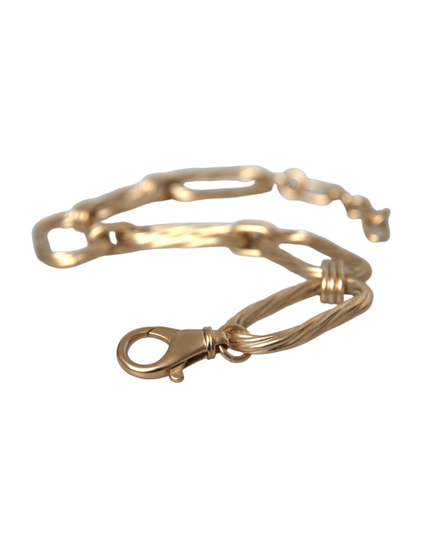 Dolce & Gabbana Gold Tone Brass Large Link Chain Jewelry Necklace - Sandy Store ByNet