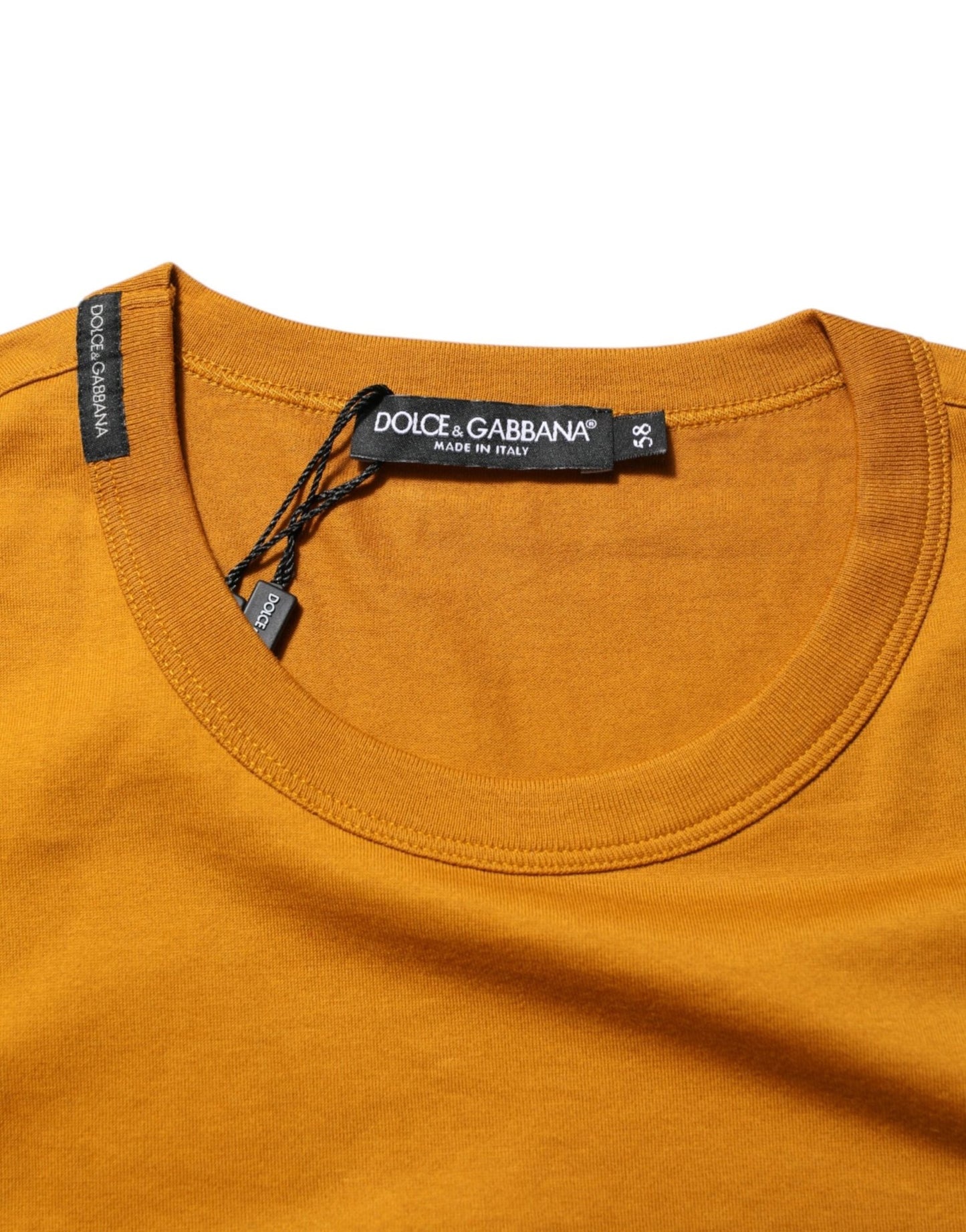 Dolce & Gabbana Golden Brown Crew Neck Short Sleeve T-shirt – IT58 | 3XL par Dolce & Gabbana | Disponible sur Sandy Store ByNet