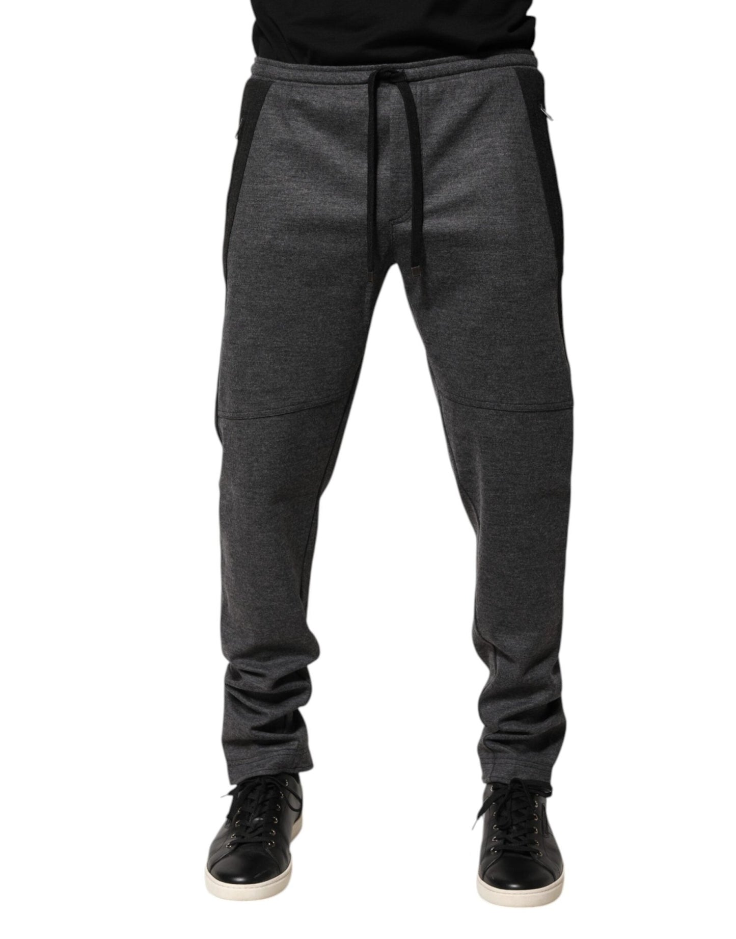 Dolce & Gabbana Gray Black Wool Blend Jogger Sweatpants Pants – IT52 | XL par Dolce & Gabbana | Disponible sur Sandy Store ByNet