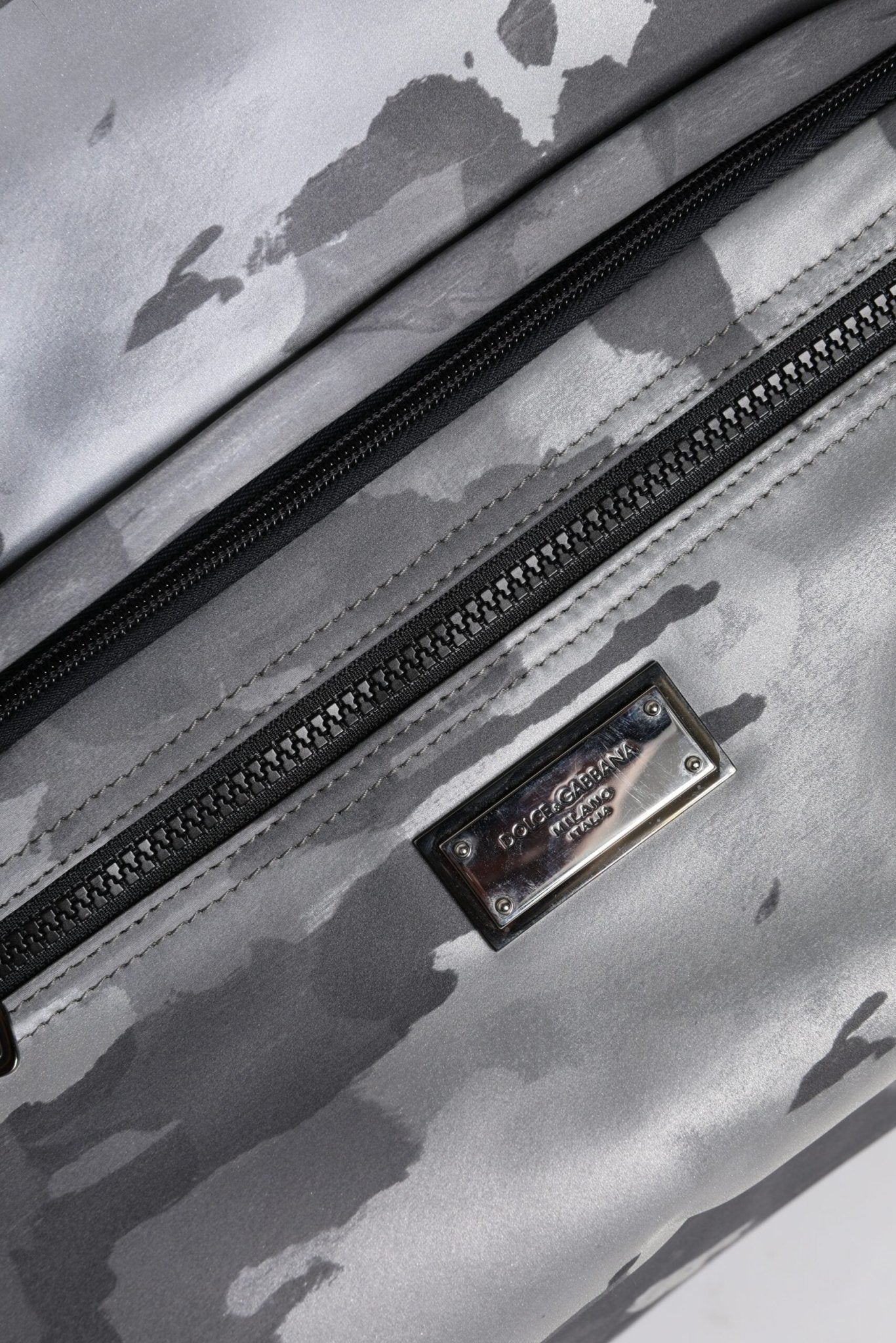 Dolce & Gabbana Gray Camo Cotton Multiple Compartments Tote Bag - Sandy Store ByNet