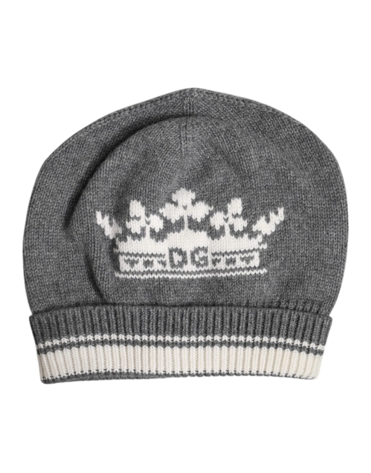 Dolce & Gabbana Gray Cashmere Knitted Winter Beanie Hat – par Dolce & Gabbana | Disponible sur Sandy Store ByNet