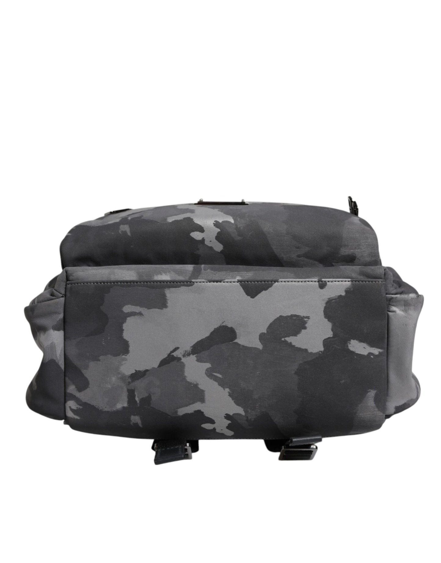 Dolce & Gabbana Gray Cotton Camouflage Logo Plaque Backpack Bag - Sandy Store ByNet