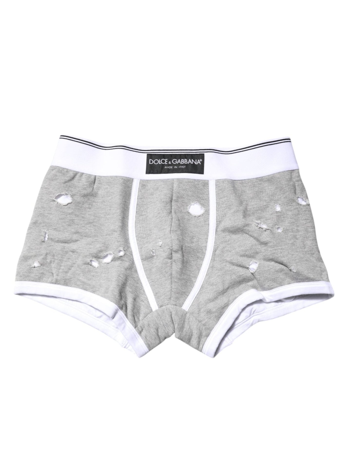 Dolce & Gabbana Gray Cotton Stretch Regular Boxer Underwear – IT3 | XS par Dolce & Gabbana | Disponible sur Sandy Store ByNet