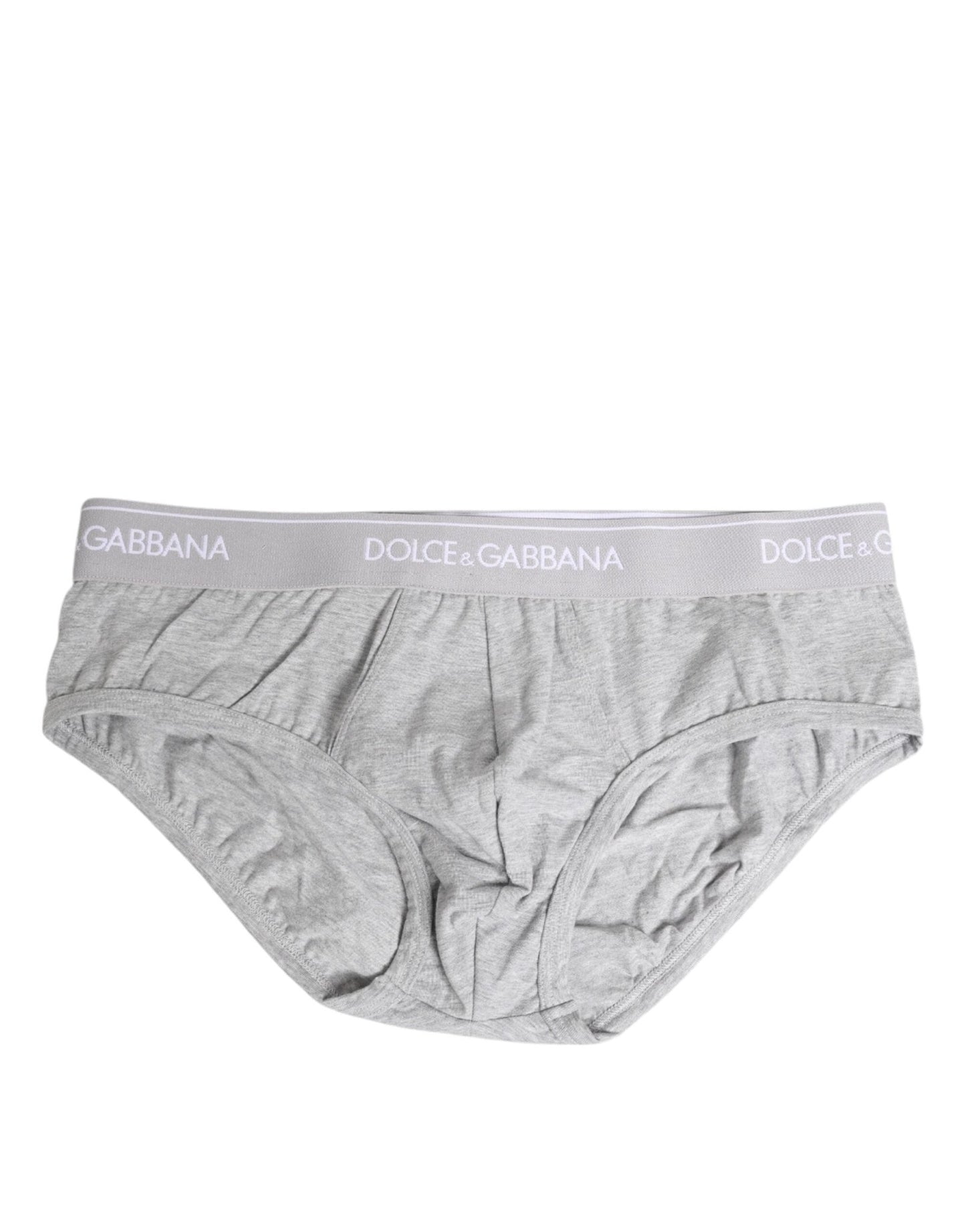 Dolce & Gabbana Gray Cotton Stretch Regular Brief Underwear – IT3 | XS par Dolce & Gabbana | Disponible sur Sandy Store ByNet