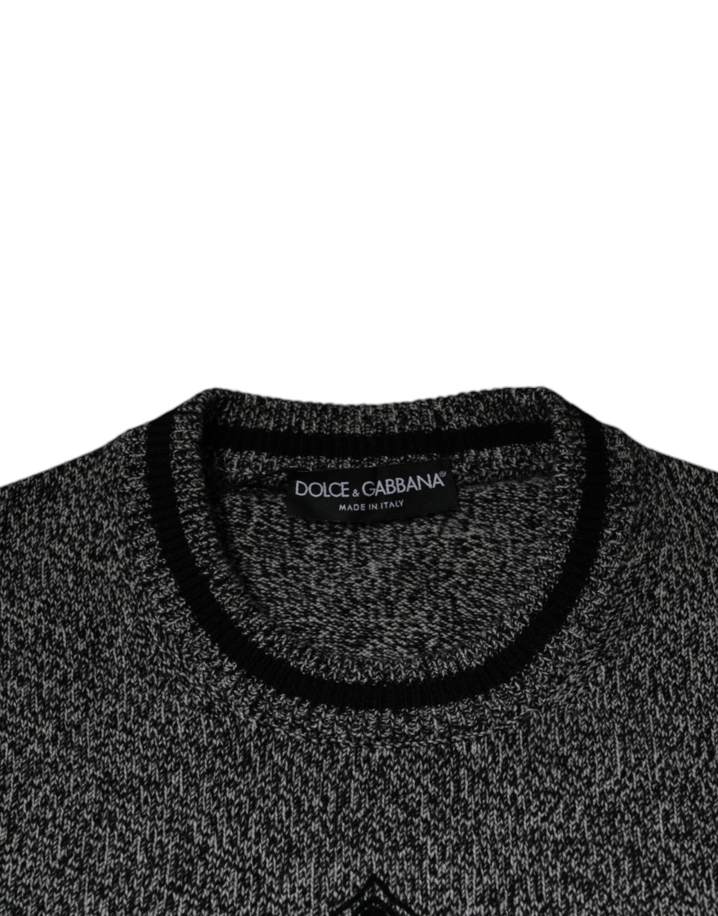 Dolce & Gabbana Gray Crown King Cashmere Pullover Sweater - Sandy Store ByNet
