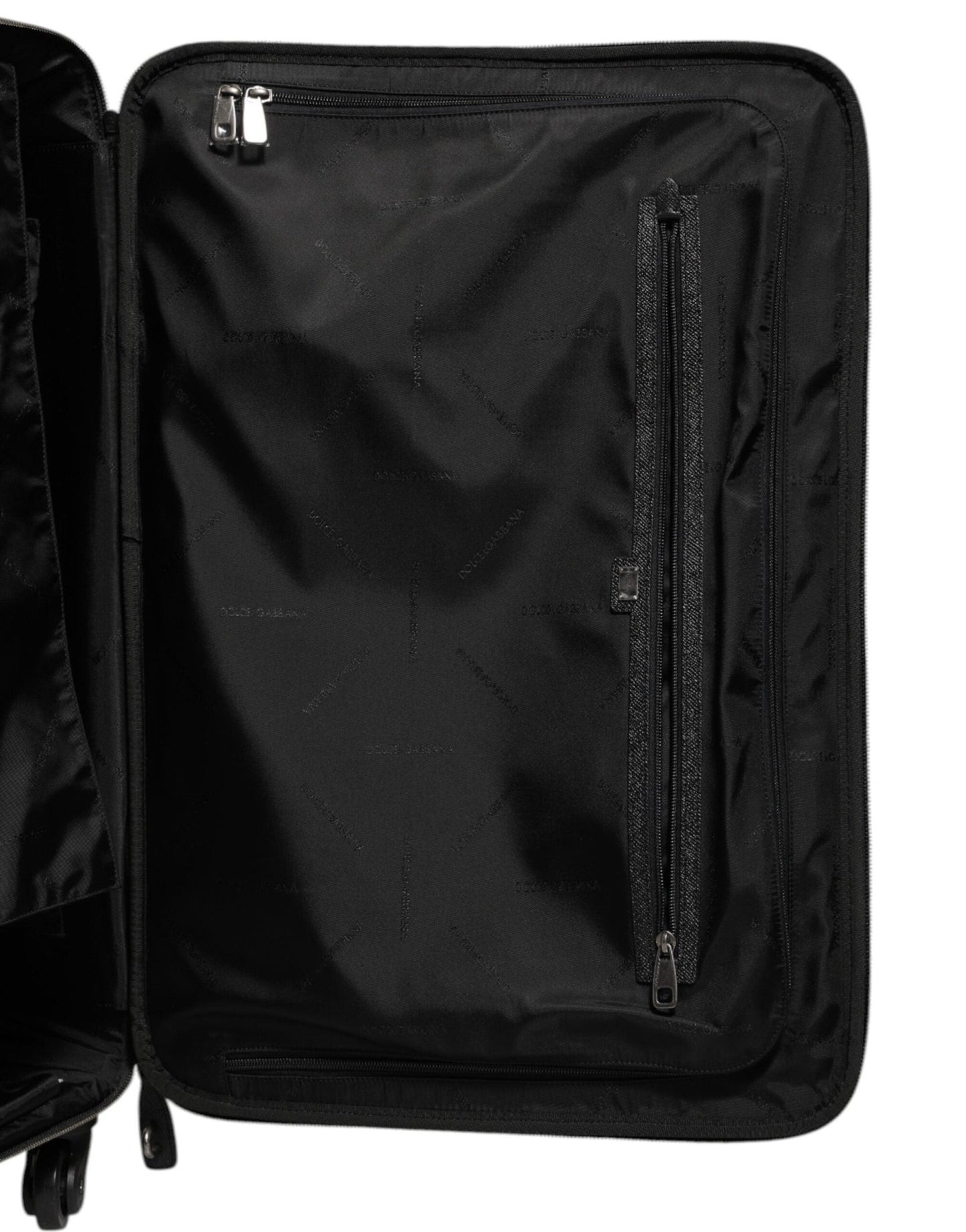 Dolce & Gabbana Gray Leather Logo Plaque Trolley Travel Wheel Men Suitcase Bag – par Dolce & Gabbana | Disponible sur Sandy Store ByNet