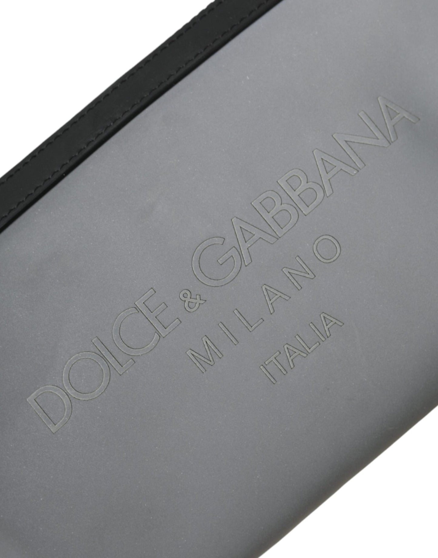 Dolce & Gabbana Gray Neoprene Logo Zip Waist Fanny Pack Belt Pouch Bag - Sandy Store ByNet