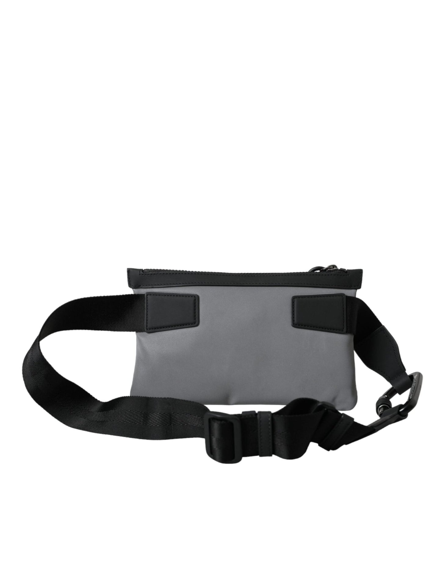 Dolce & Gabbana Gray Neoprene Logo Zip Waist Fanny Pack Belt Pouch Bag - Sandy Store ByNet