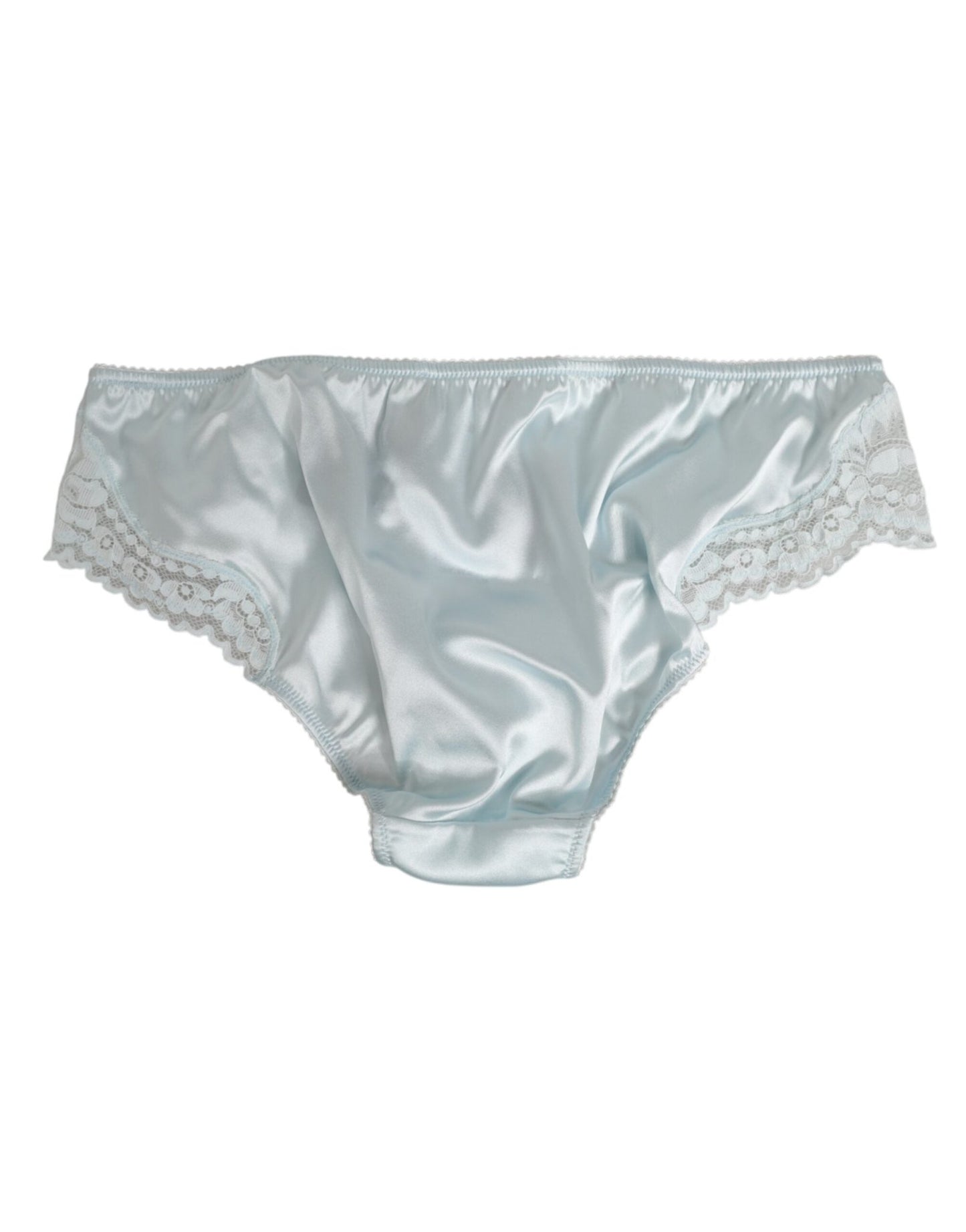 Dolce & Gabbana Gray Silk Satin Floral Lace Panty Brief Underwear – IT3 | M par Dolce & Gabbana | Disponible sur Sandy Store ByNet