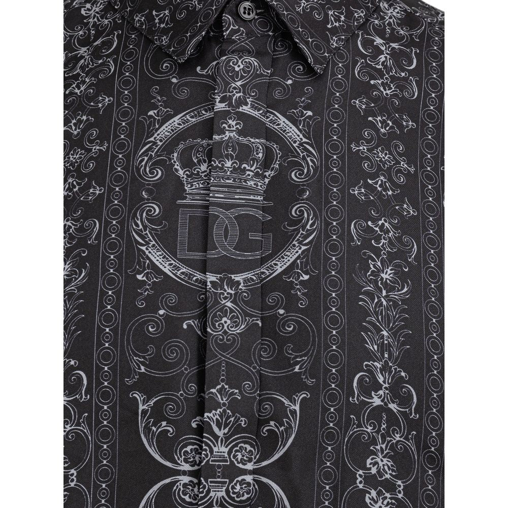 Dolce & Gabbana Gray Silk Shirt - Sandy Store ByNet