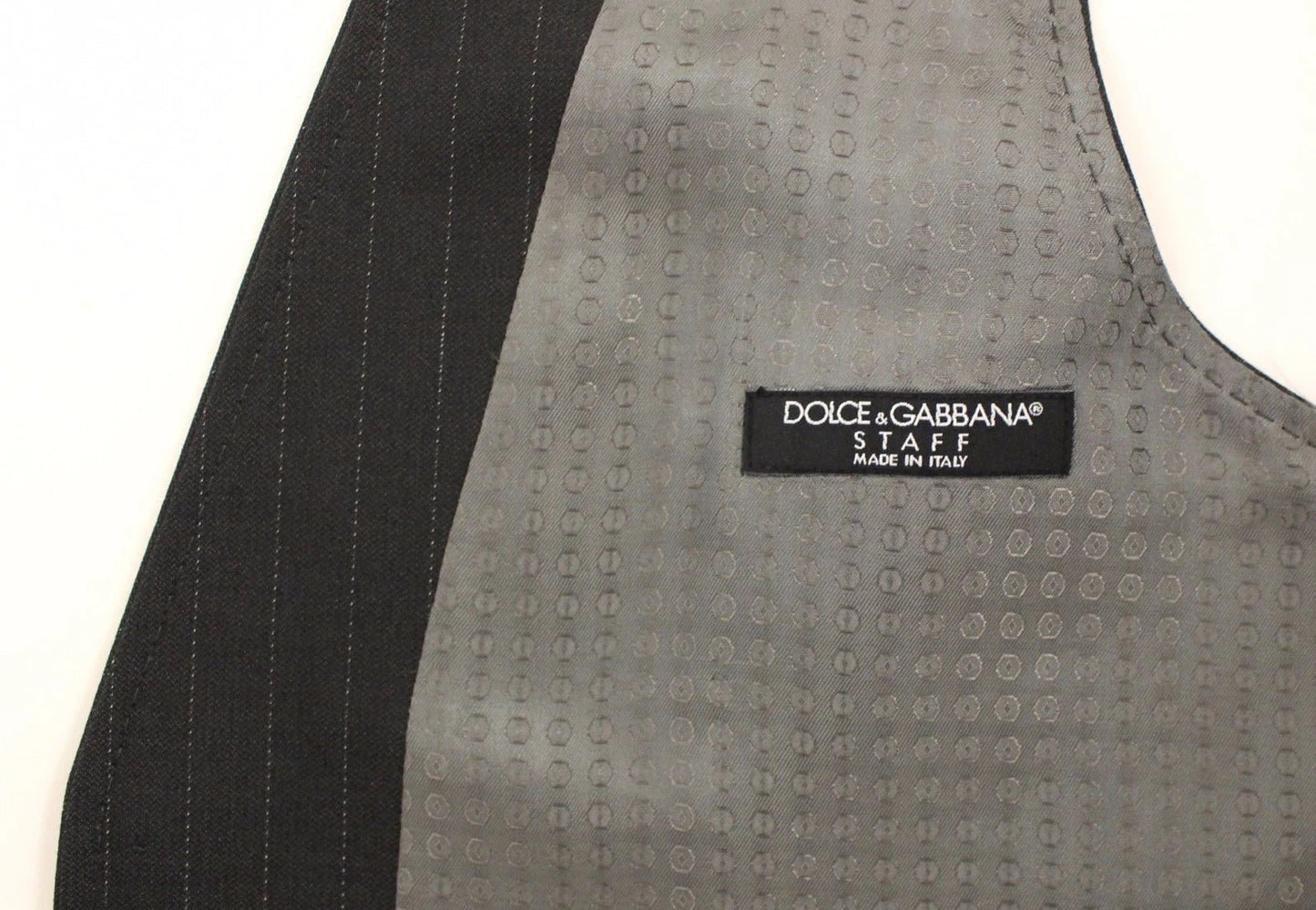 Dolce & Gabbana Gray Striped Formal Dress Gilet Vest – IT46 | S par Dolce & Gabbana | Disponible sur Sandy Store ByNet