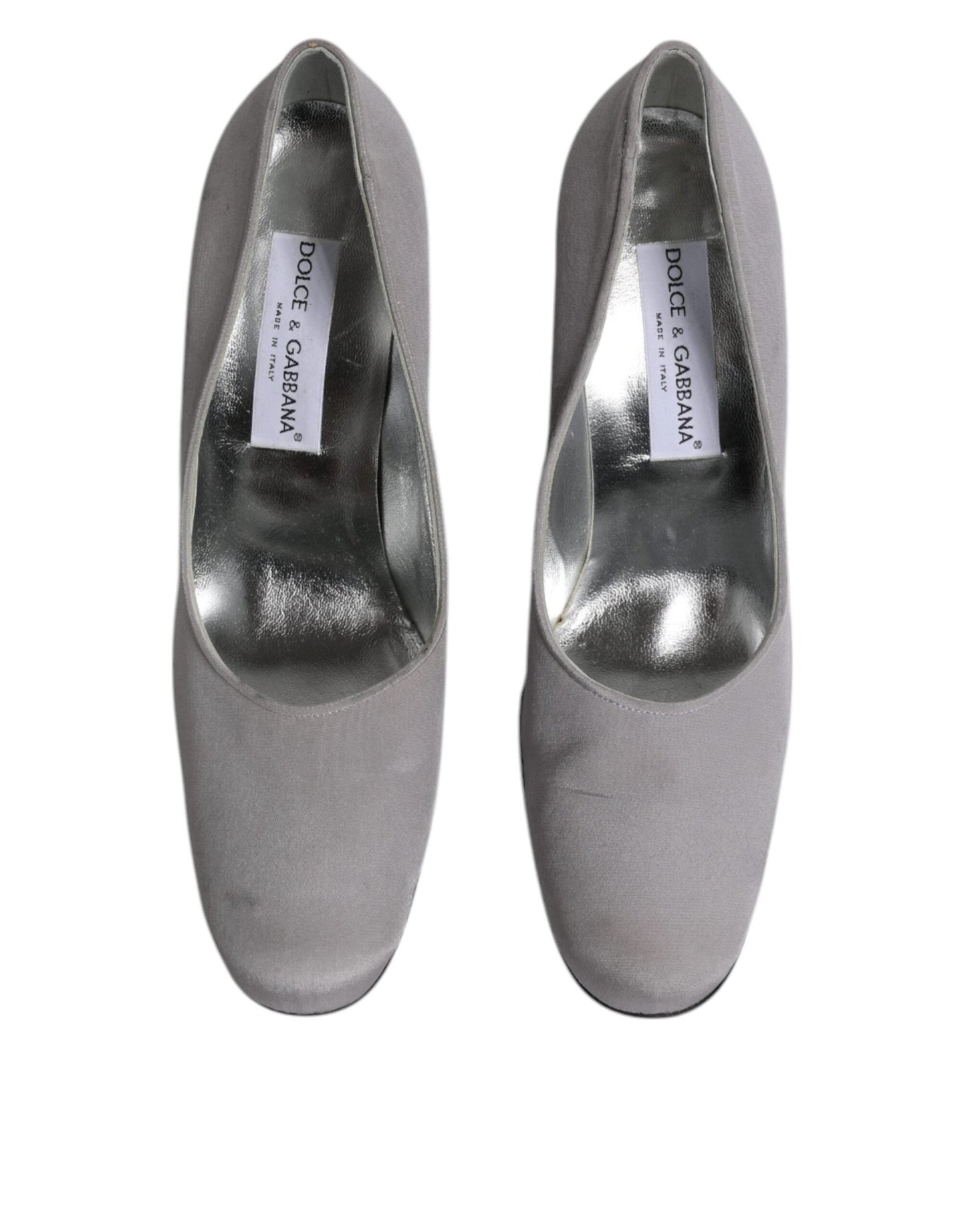 Dolce & Gabbana Gray Suede Leather High Heel Pumps Shoes - Sandy Store ByNet