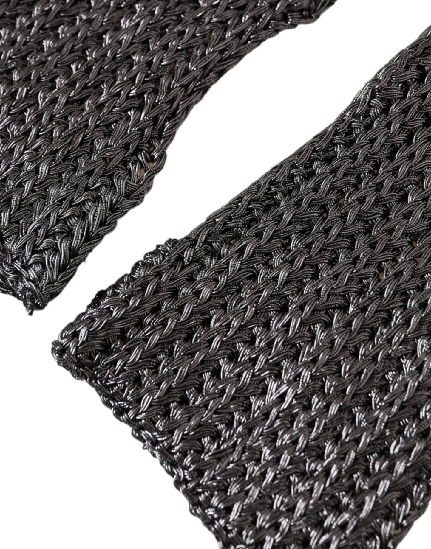Dolce & Gabbana Gray Viscose Knitted Finger Less Gloves - Sandy Store ByNet
