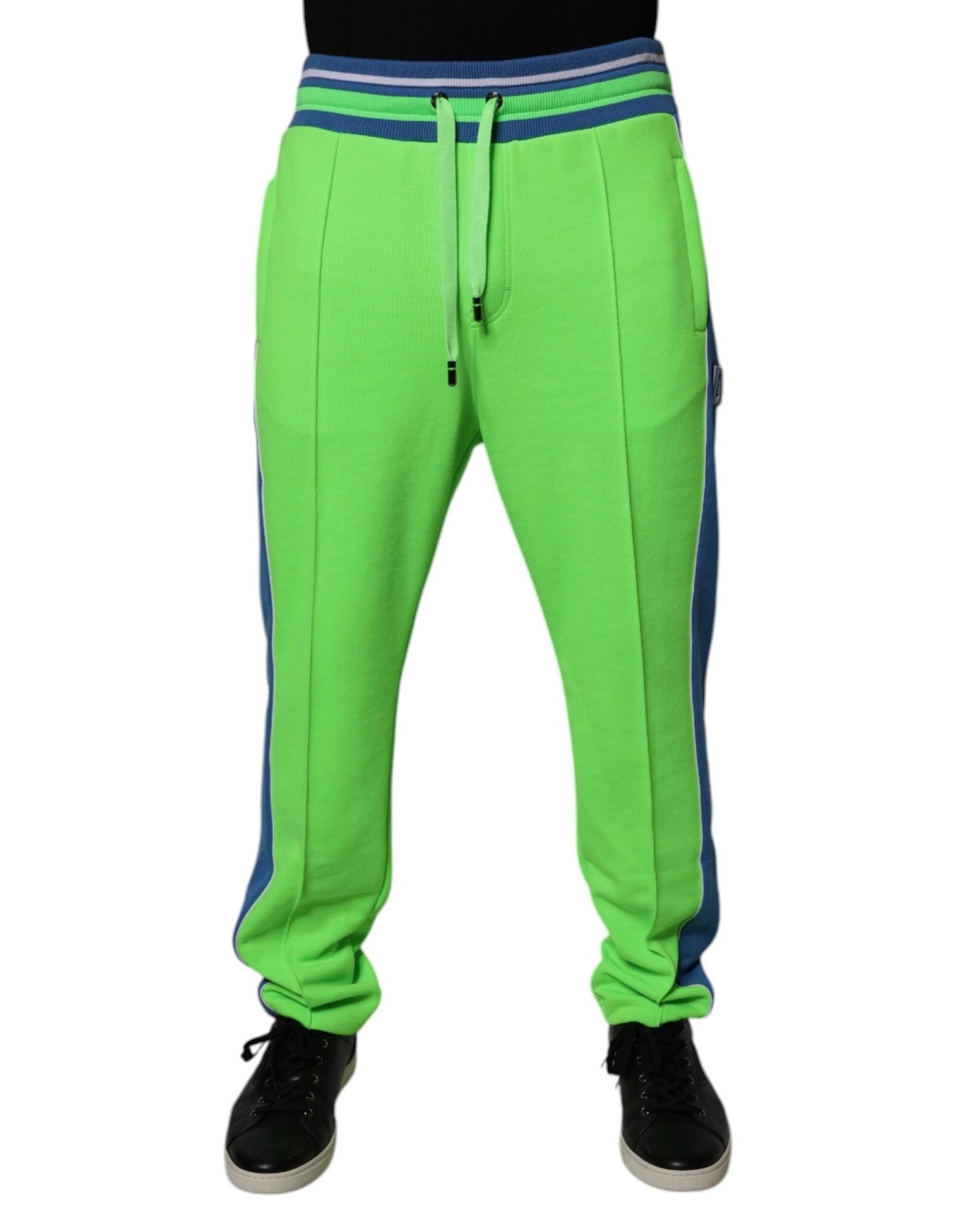 Dolce & Gabbana Green Blue Jogger Sweatpants Pants – IT48 | M par Dolce & Gabbana | Disponible sur Sandy Store ByNet