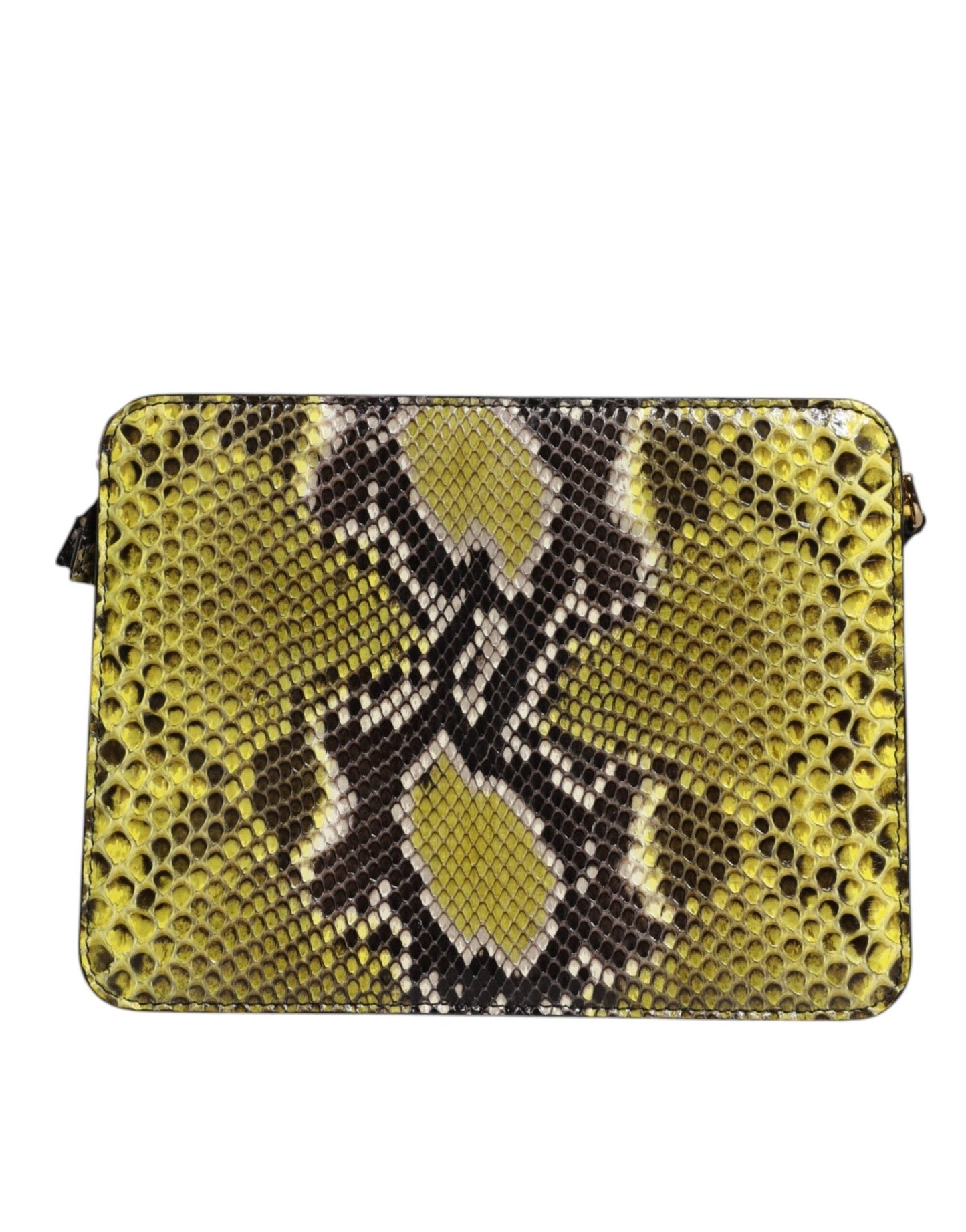 Dolce & Gabbana Green Exotic Leather DG Plaque Crossbody Clutch Bag - Sandy Store ByNet