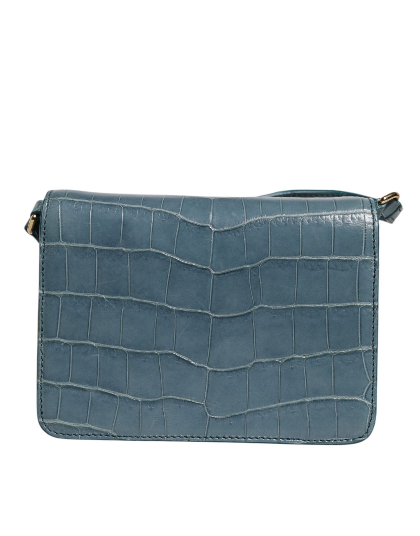 Dolce & Gabbana Green Exotic Leather DG Plaque Crossbody Mini Bag - Sandy Store ByNet