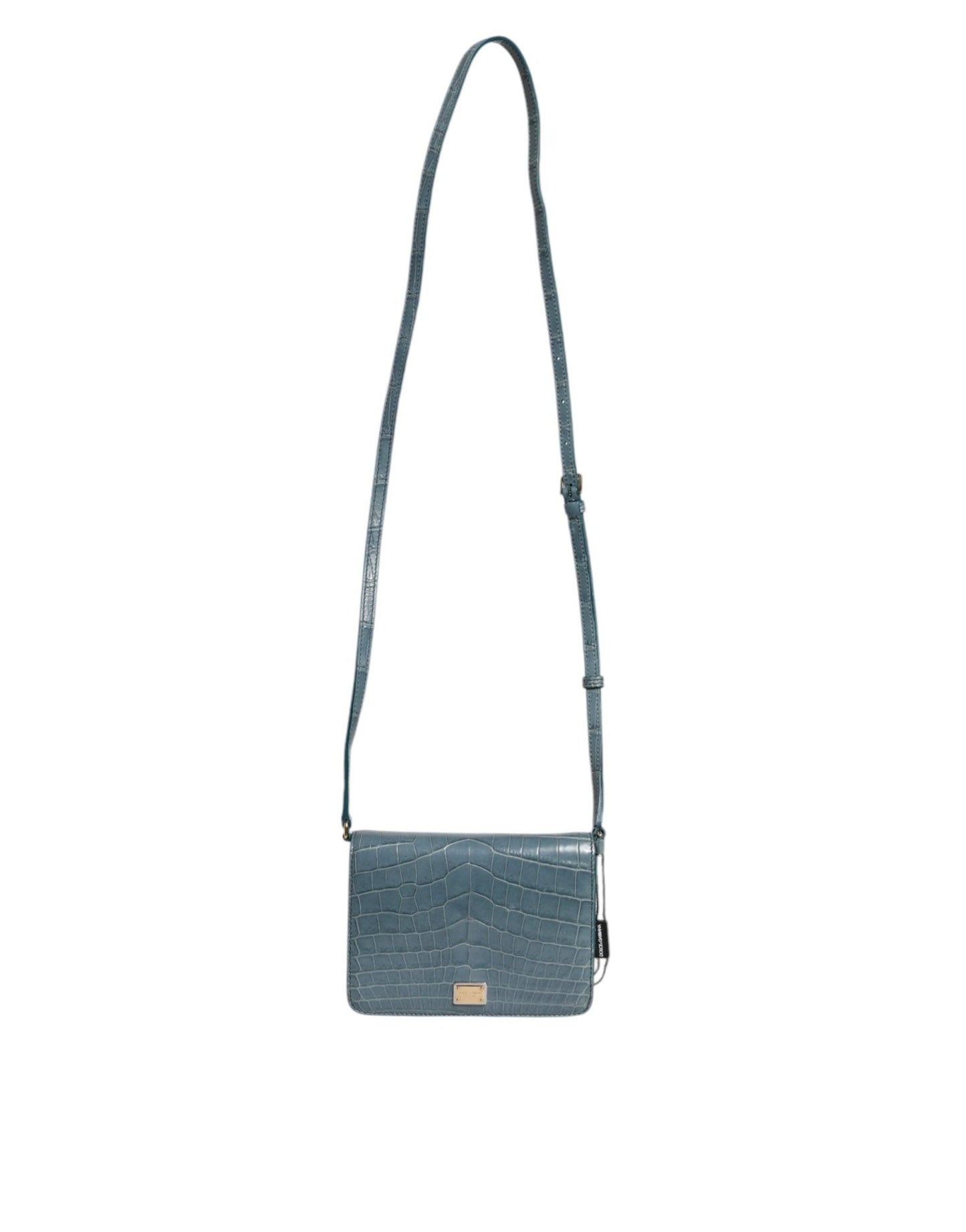 Dolce & Gabbana Green Exotic Leather DG Plaque Crossbody Mini Bag - Sandy Store ByNet