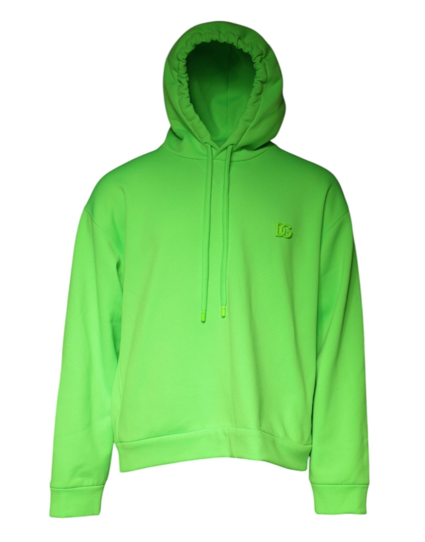 Dolce & Gabbana Green Logo Hooded Pullover Men Sweatshirt Sweater - Sandy Store ByNet