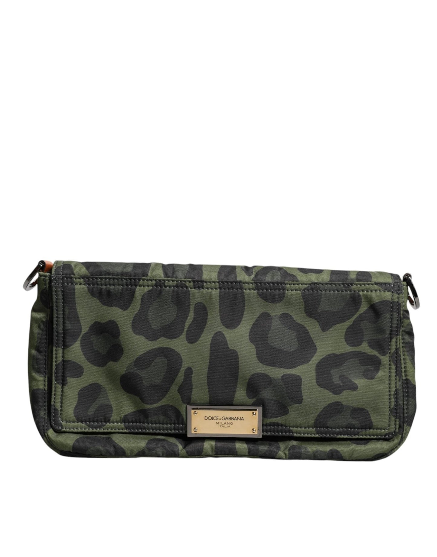 Dolce & Gabbana Green Nylon Leopard Print Shell Messenger Crossbody Bag – par Dolce & Gabbana | Disponible sur Sandy Store ByNet