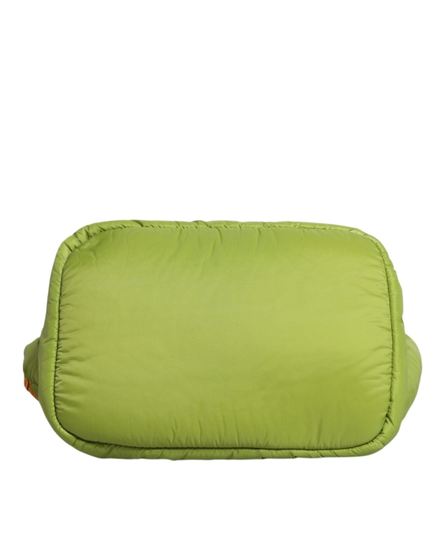 Dolce & Gabbana Green Nylon Padded Logo Plaque Tote Crossbody Bag - Sandy Store ByNet
