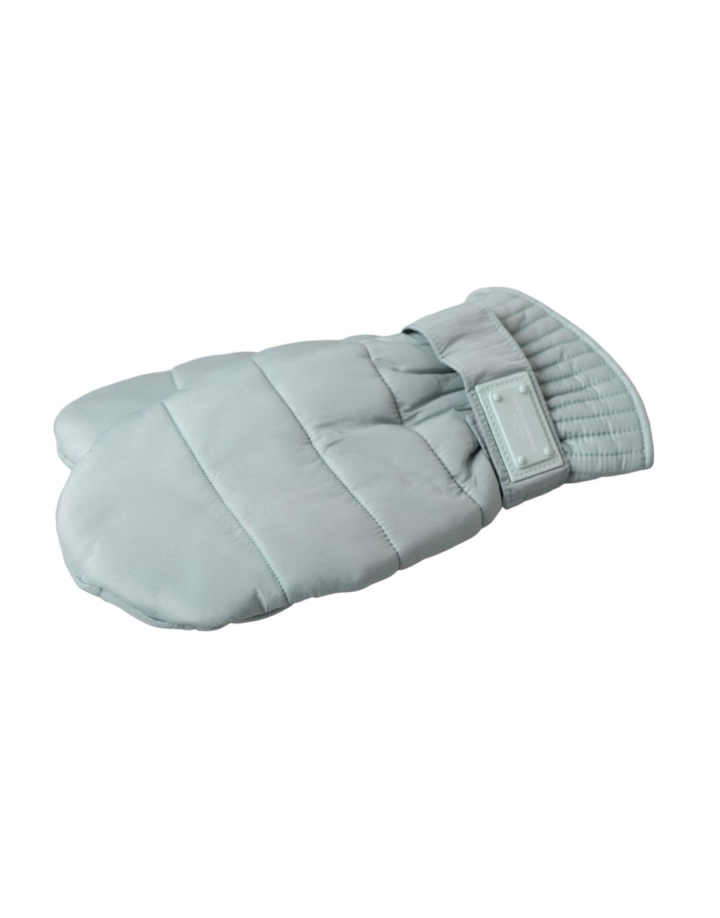 Dolce & Gabbana Green Quilted Nylon Wrist Length Mitten Gloves - Sandy Store ByNet