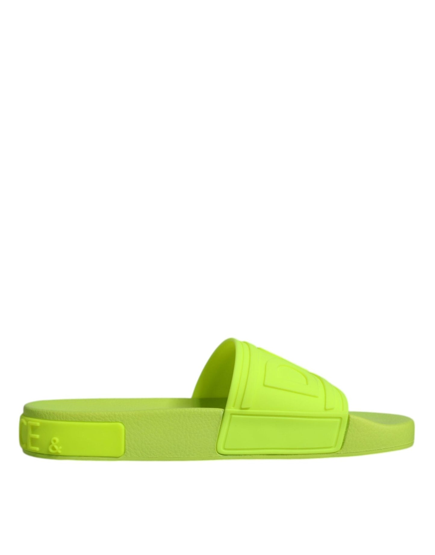 Dolce & Gabbana Green Rubber Slides Sandals Beachwear Shoes – EU36/US6 par Dolce & Gabbana | Disponible sur Sandy Store ByNet
