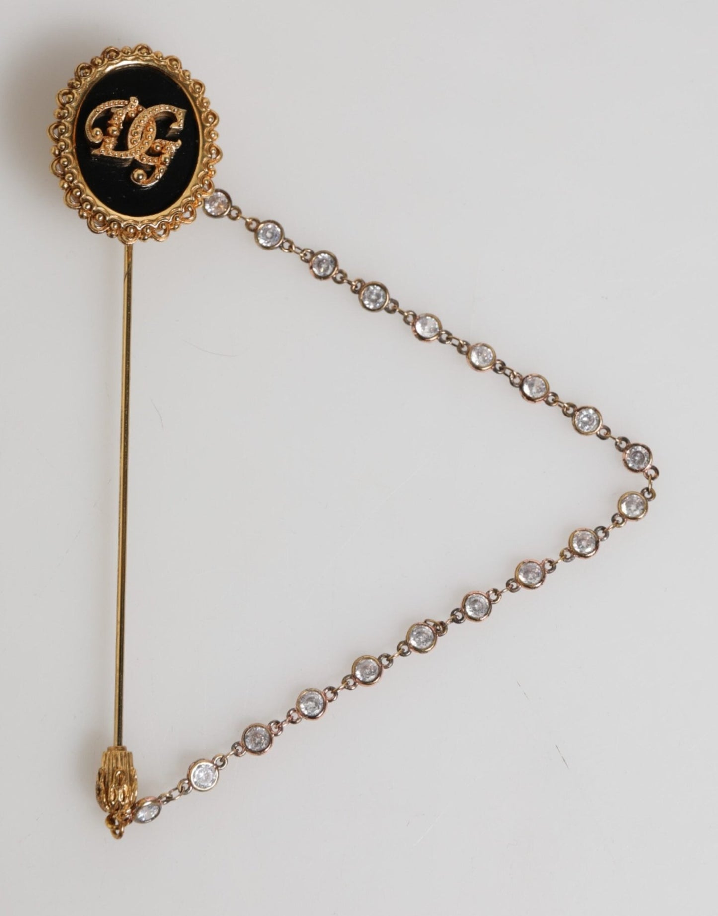 Dolce & Gabbana Lapel Pin DG Logo Gold Chain Mens Accessories Brooch – par Dolce & Gabbana | Disponible sur Sandy Store ByNet